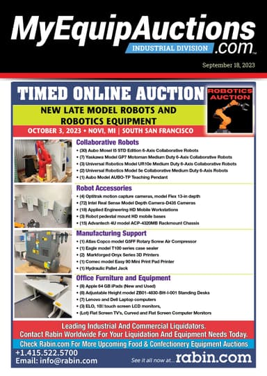 My Equip Auctions - September 18, 2023