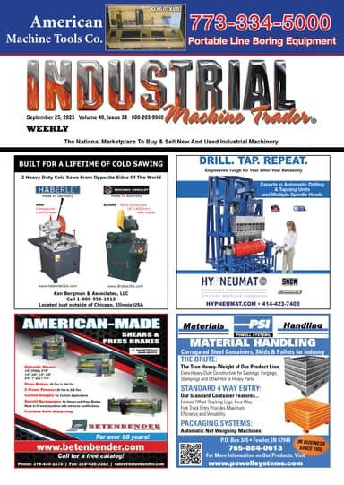 Industrial Machine Trader - September 25, 2023