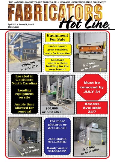 Fabricators Hot Line - April 2022