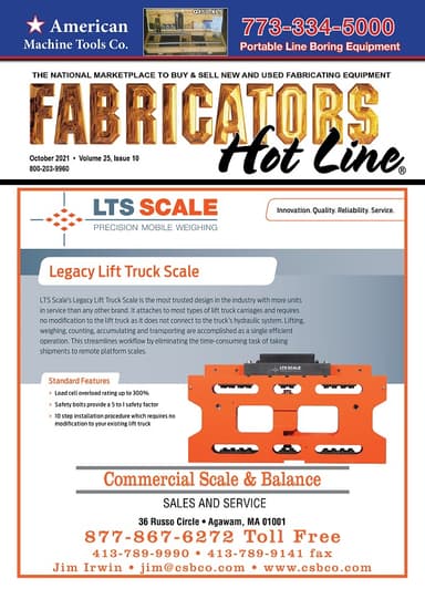 Fabricators Hot Line - October 2021