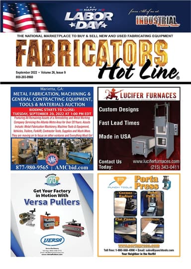 Fabricators Hot Line - September 2022