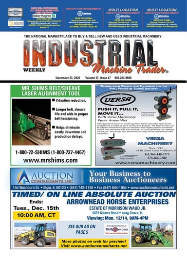 Industrial Machine Trader - November 23, 2020