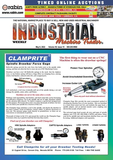 Industrial Machine Trader - May 9, 2022