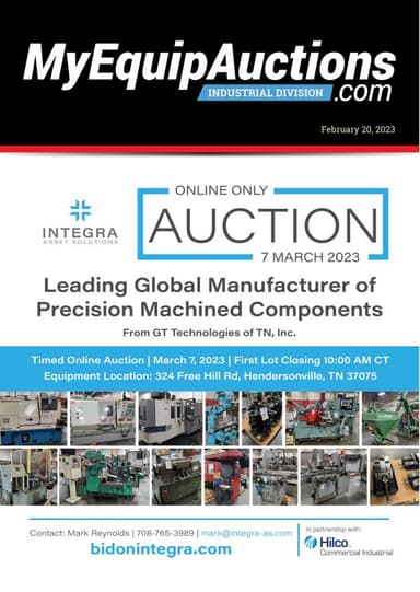 My Equip Auctions - February 20, 2023