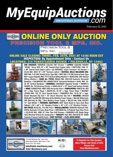 My Equip Auctions - February 22, 2021