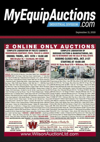 My Equip Auctions - September 21, 2020