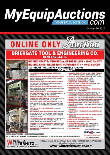 My Equip Auctions - October 26, 2020