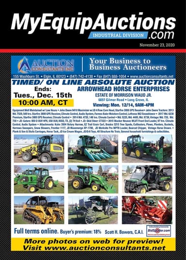 My Equip Auctions - November 23, 2020