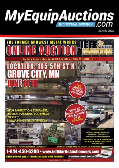 My Equip Auctions - June 6, 2022