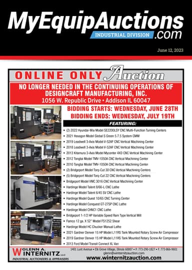 My Equip Auctions - June 12, 2023