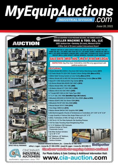 My Equip Auctions - June 20, 2022