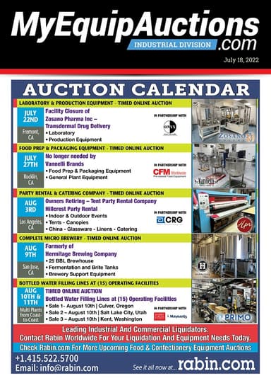 My Equip Auctions - July 18, 2022