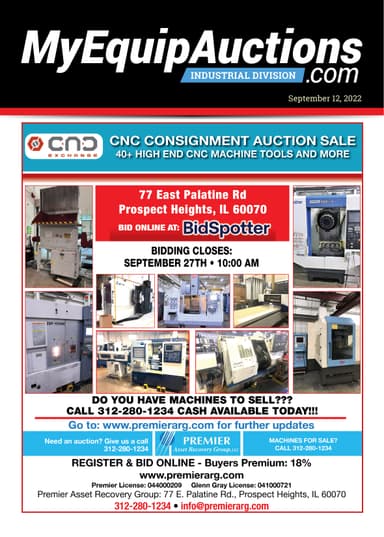 My Equip Auctions - September 12, 2022