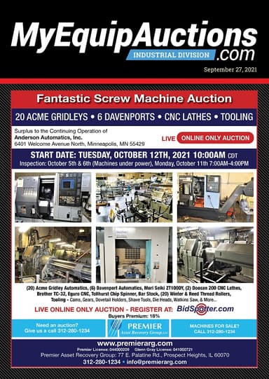 My Equip Auctions - September 27, 2021