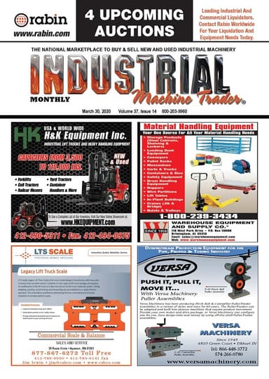 Industrial Machine Trader - March 30, 2020
