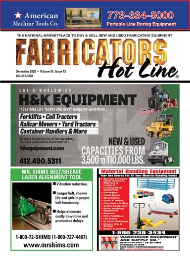 Fabricators Hot Line - December 2020