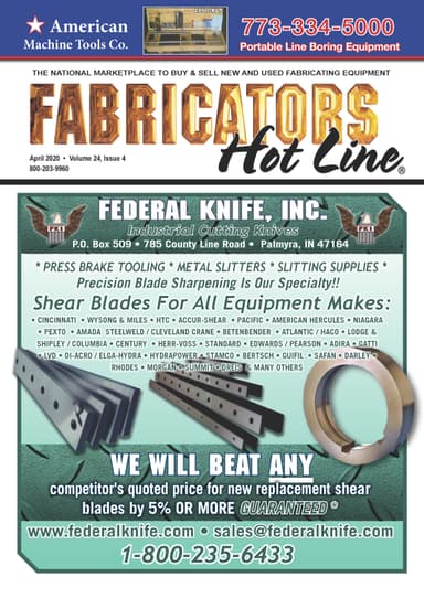 Fabricators Hot Line - April 2020