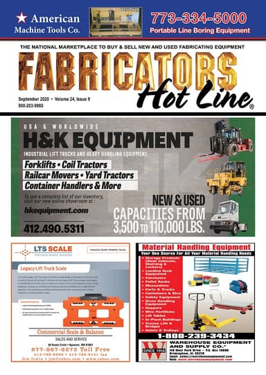 Fabricators Hot Line - September 2020