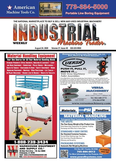 Industrial Machine Trader - August 24, 2020