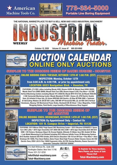 Industrial Machine Trader - October 12, 2020