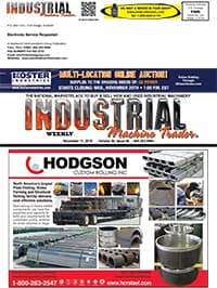 Industrial Machine Trader - November 11, 2019