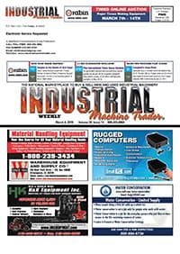 Industrial Machine Trader - March 4, 2019