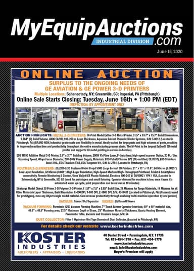 My Equip Auctions - June 15, 2020