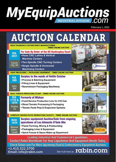 My Equip Auctions - February 1, 2021