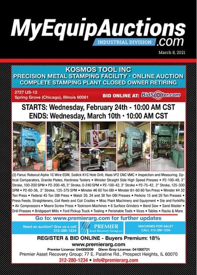 My Equip Auctions - March 8, 2021