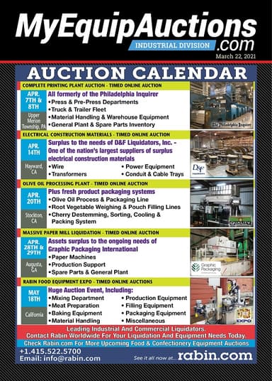 My Equip Auctions - March 22, 2021