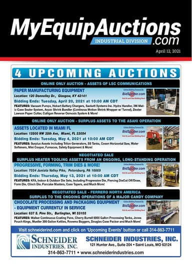 My Equip Auctions - April 12, 2021