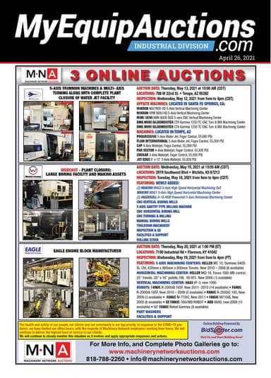 My Equip Auctions - April 26, 2021