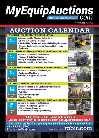 My Equip Auctions - November 16, 2020