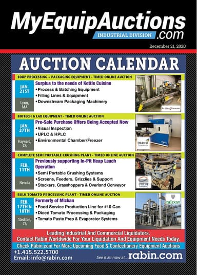 My Equip Auctions - December 21, 2020