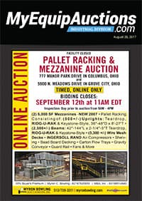 My Equip Auctions - August 28, 2017