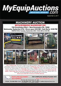 My Equip Auctions - September 5, 2017