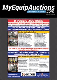 My Equip Auctions - January 2, 2019