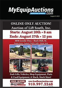 My Equip Auctions - August 5, 2019