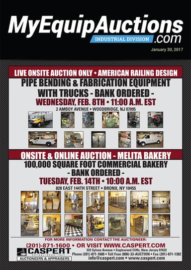 My Equip Auctions - January 30, 2017