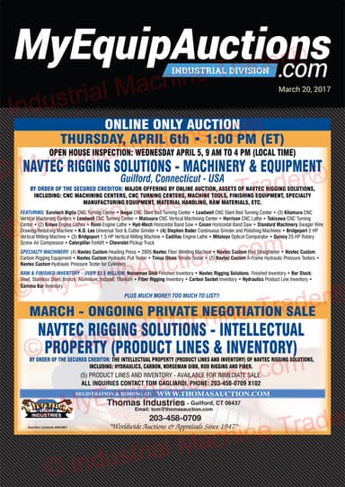 My Equip Auctions - March 17, 2017