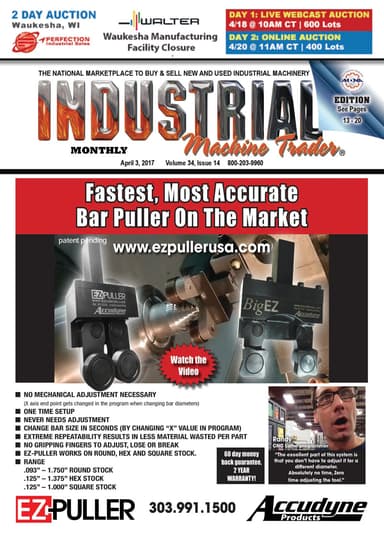 Industrial Machine Trader - April 03, 2017