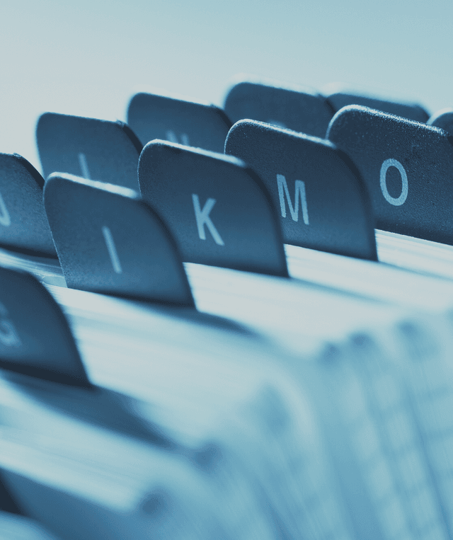 alphabetic organizer