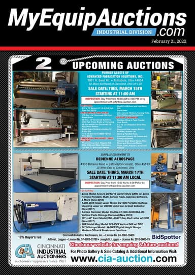 My Equip Auctions - February 21, 2022