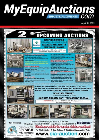 My Equip Auctions - April 11, 2022