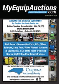 My Equip Auctions - November 26, 2018